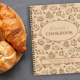 Diario de recetas personalizadas de libro de cocin
