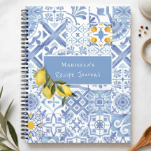 Diario de Recetas Personalizadas Diseño Limón