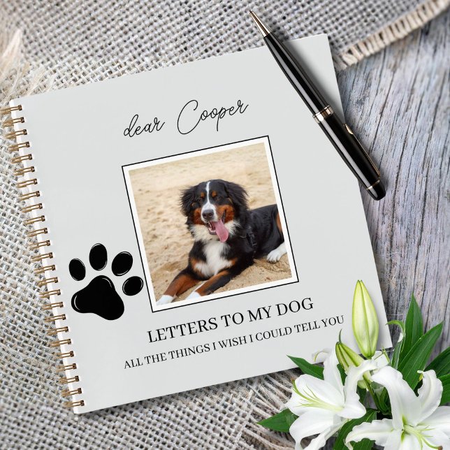 Diario de recuerdo conmemorativo para perros pérdi (Dog memorial journal)