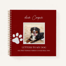 Diario de recuerdo conmemorativo para perros pérdi