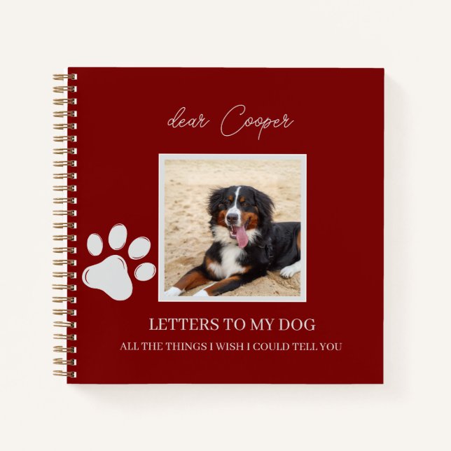 Diario de recuerdo conmemorativo para perros pérdi (Anverso)