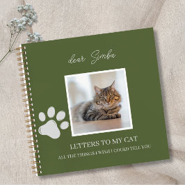 Diario de recuerdo memorial de gato Pérdida de mas