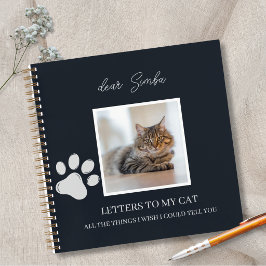 Diario de recuerdo memorial de gato Pérdida de mas