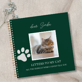 Diario de recuerdo memorial de gato Pérdida de mas