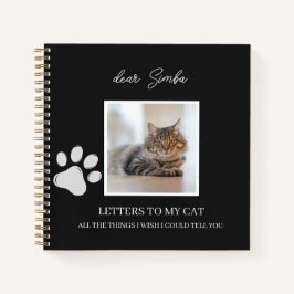 Diario de recuerdo memorial de gato Pérdida de mas