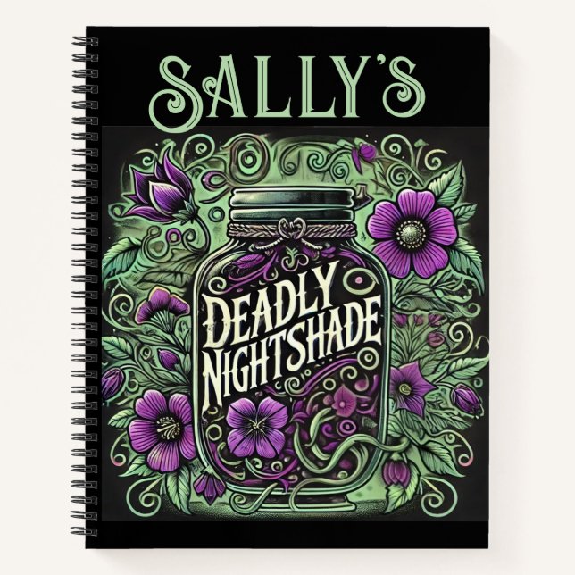 Diario de Sally's Morly Nightshade - Floral gótica (Anverso)