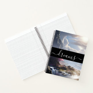 Diario de sueños de paisaje de sueño personalizado