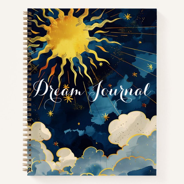 Diario de Sueños de Sol Celestial Moderno Estrella (Anverso)