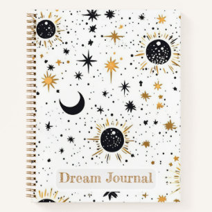 Diario de Sueños de Sol Luna Estrellas Celestiales
