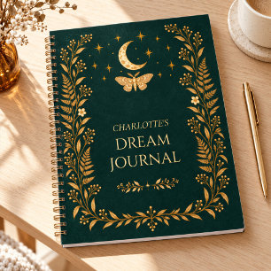 Diario de sueños personalizado de la polilla lunar