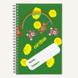 Diario de tamaño medio enlazado en espiral