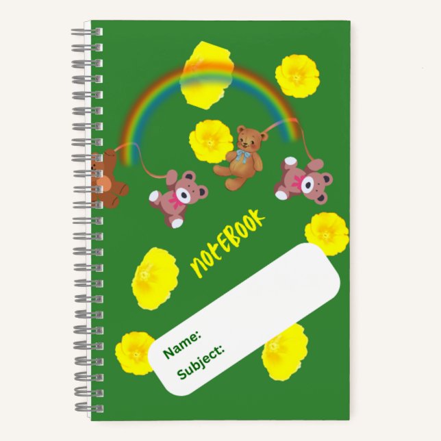 Diario de tamaño medio enlazado en espiral (Anverso)