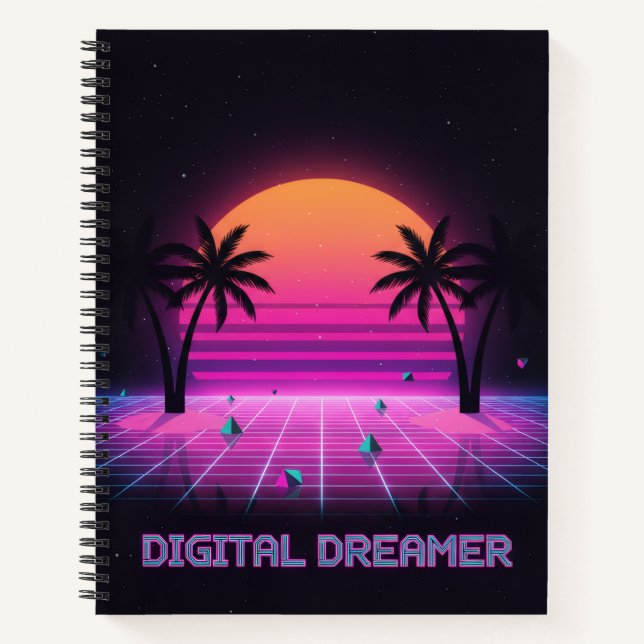 Diario de tapa dura Digital Dreamer (Anverso)