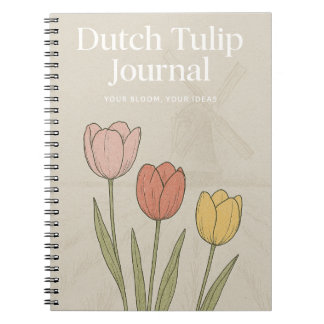 Diario de Tulipanes Holandeses: Cuaderno Inspirado