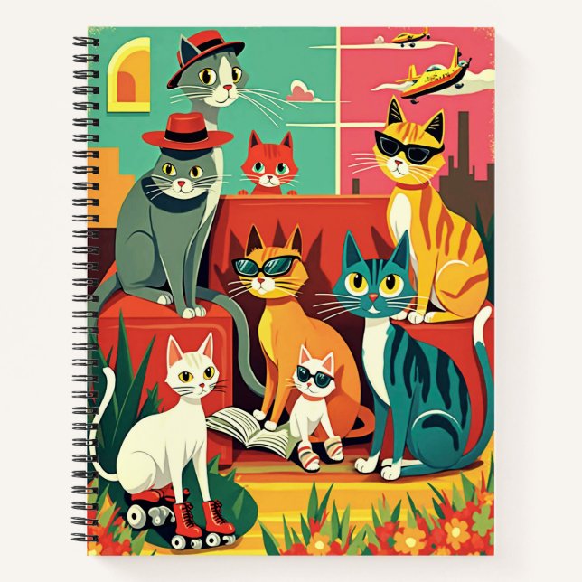 Diario de vacaciones de gatos modernos de mediados (Anverso)