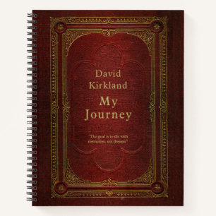 Diario de viaje de libro de cosecha personalizado