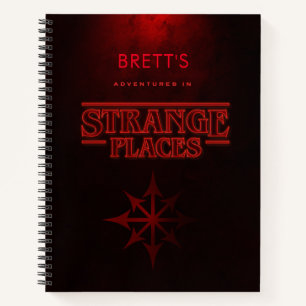 Diario de viaje de lugares extraños personalizado