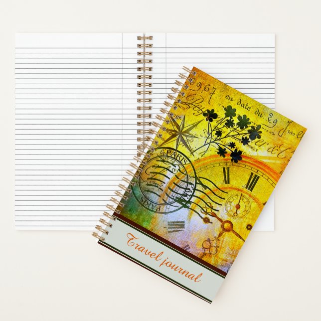 Diario de viaje de tiempo personalizado (Interior)