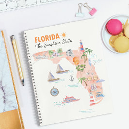 Diario de viaje del mapa del estado de California