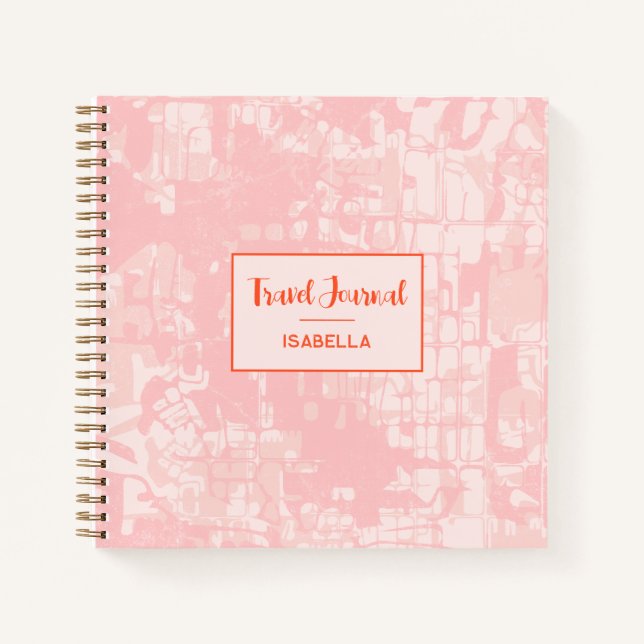 Diario de viaje del patrón del mapa de resumen mod (Anverso)