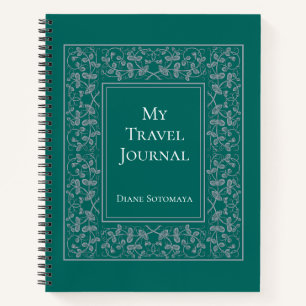 Diario de viajes elegante y personalizado