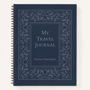 Diario de viajes elegante y personalizado