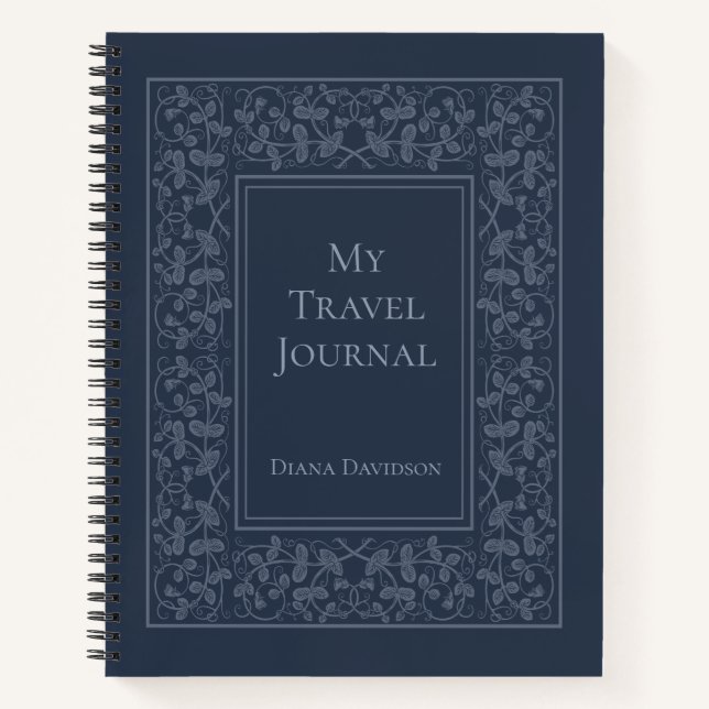 Diario de viajes elegante y personalizado (Anverso)