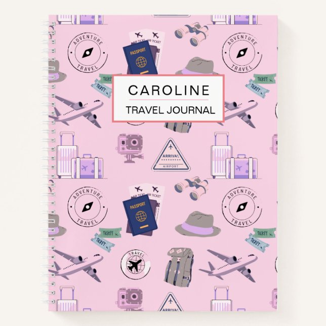 Diario De Viajes Para Su Personalizado Textos (Anverso)