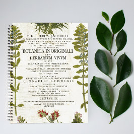 Diario de viñeta de botánica antigua