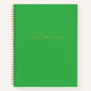 Diario de viñeta portátil personalizado verde