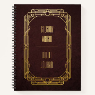 Diario de viñetas de Art Deco personalizado