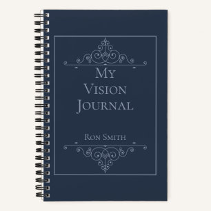 Diario de visión elegante personalizado