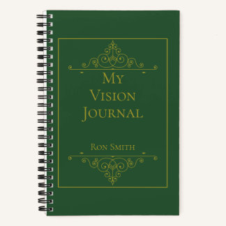 Diario de visión elegante personalizado