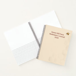 Diario del apicultor con el logotipo de la abeja m