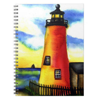 diario del cuaderno de la acuarela del faro