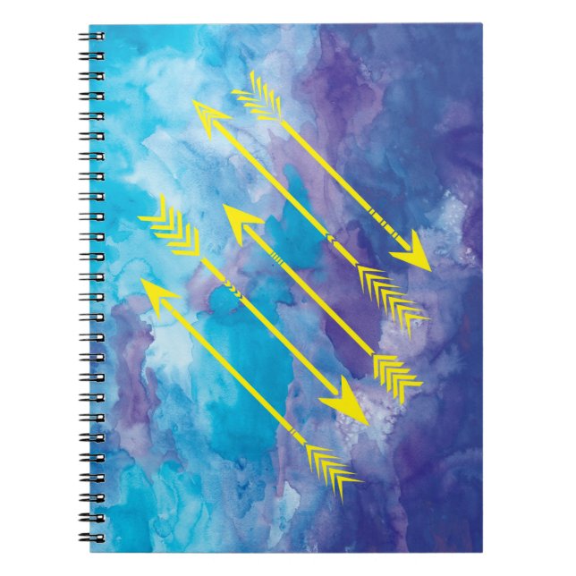 Diario del cuaderno de las flechas de la acuarela (Frente)
