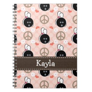 Diario del cuaderno espiral del cuenco del amor de