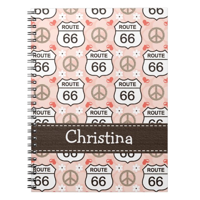 Diario del cuaderno espiral del viaje por (Frente)