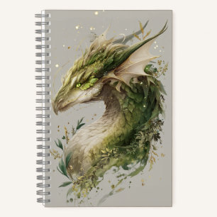 Diario del Dragón Verde floral mágico