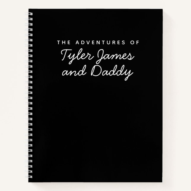 Diario del padre papá y el hijo Keepsake Journal (Anverso)