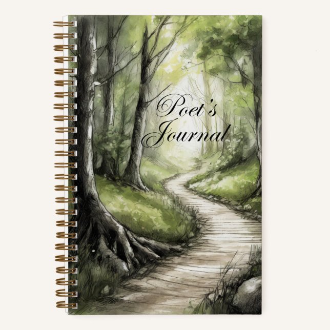 Diario del poeta "Sendero forestal" (Anverso)