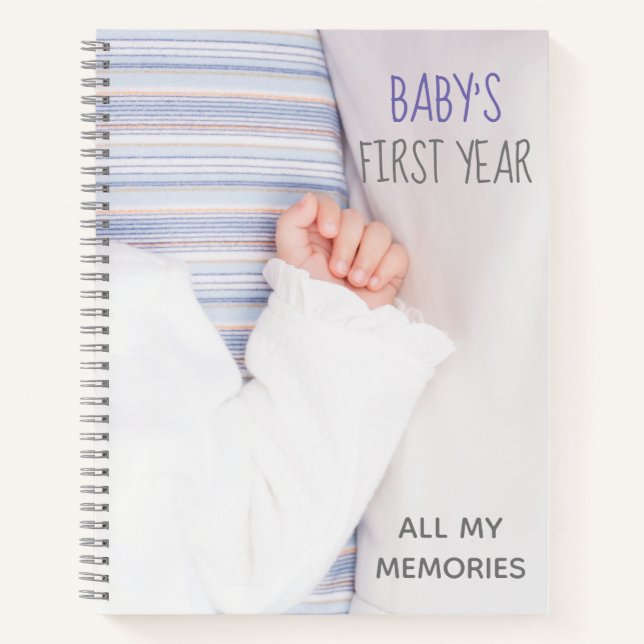 Diario del Primer Año de Mi Bebé Dulce (Anverso)