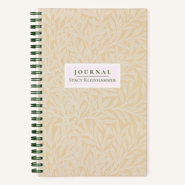 Diario Dotado Pale Pastel Willow William Morris (Anverso)