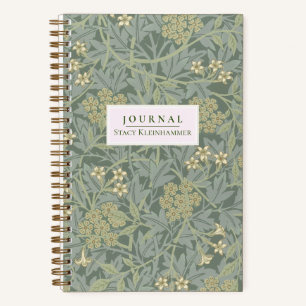 Diario Dotado Personalizado William Morris Jasmine