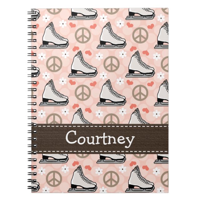 Diario el amor de la paz del cuaderno espiral del (Frente)