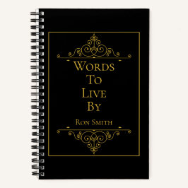 Diario elegante personalizado para cotizaciones