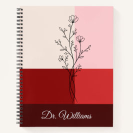 Diario Elegante Rojo Arándano para Mujeres y Gradu