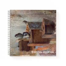 Diario en espiral Birdhouse Row