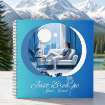 Diario encuadernado en cartoné Just Breathe