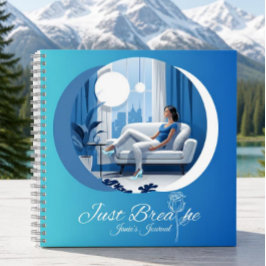 Diario encuadernado en cartoné Just Breathe